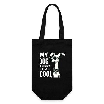 Dog Dog Mom Dog Dad Dog Owner Cool Dog - Gift Bag for Bottles - black - Front