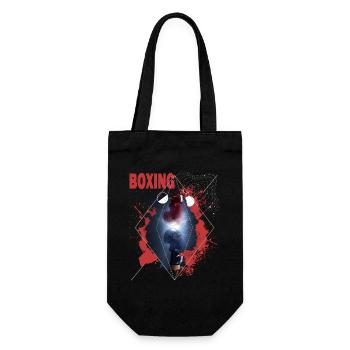 Boxing Boxing Boxing Boxing Gloves Boxing Match Boxing Ring - Gift Bag for Bottles - black - Front