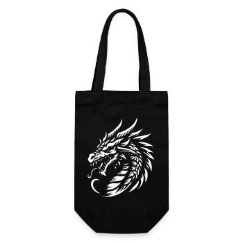Dragonemblem - Geschenkbeutel für Flaschen - Schwarz - Vorne