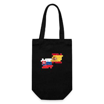 Slovakia, Spain, flag, Spain, Slovakia - Gift Bag for Bottles - black - Front