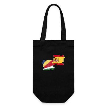 Seychelles Spain Flag Spaniards Seychelles - Gift Bag for Bottles - black - Front