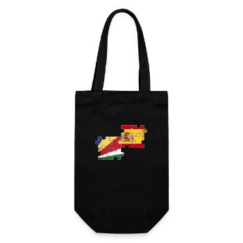 Seychelles Spain Vintage Flag Seychelles - Gift Bag for Bottles - black - Front