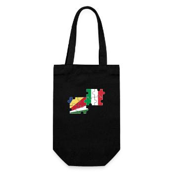 Seychelles Italy Flag Italian Seychelles - Gift Bag for Bottles - black - Front