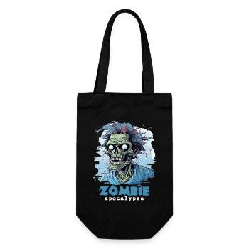 Zombie Apokalypse Zombies Untote Halloween - Geschenkbeutel für Flaschen - Schwarz - Vorne
