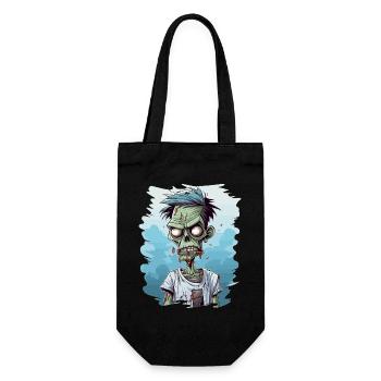 Zombie Zombies Untote Halloween - Geschenkbeutel für Flaschen - Schwarz - Vorne