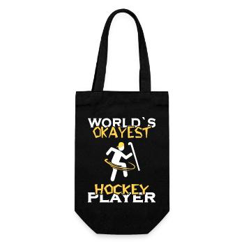 Field Hockey Hockey hockey player Hockey club - Gift Bag for Bottles - black - Front