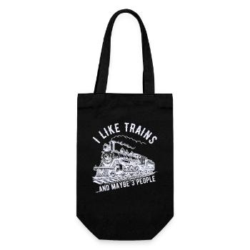 Train Locomotive Railway Train Driver Train Driver - Gift Bag for Bottles - black - Front