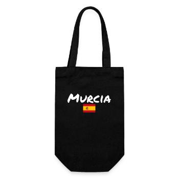 Murcia Spanien Spanische Flagge Spanier - Geschenkbeutel für Flaschen - Schwarz - Vorne