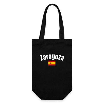 Zaragoza Spain Spanish Flag Spaniards - Gift Bag for Bottles - black - Front