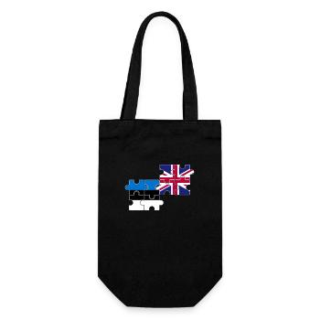 Estonie Royaume-Uni Drapeau Estonien britannique - Sac à bouteille - noir - Devant