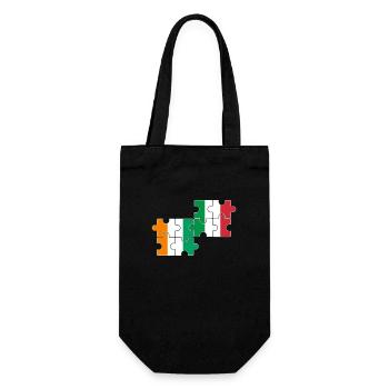Côte d’Ivoire Italie Drapeau Italie Ivoirien - Sac à bouteille - noir - Devant