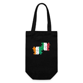 Côte d’Ivoire Italie Vintage Drapeau Ivoirien - Sac à bouteille - noir - Devant