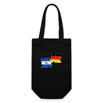 El Salvador Germany Flag German - Gift Bag for Bottles - black - Front