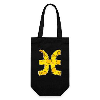 Zodiac Sign Pisces Symbol Pisces - Gift Bag for Bottles - black - Front