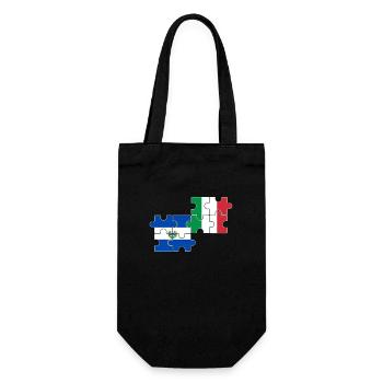 El Salvador Italie Drapeau Salvadoriens - Sac à bouteille - noir - Devant