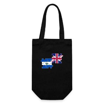 El Salvador UK Flag British Salvadoran - Sac à bouteille - noir - Devant