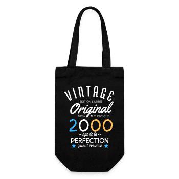 2000 Vintage Anniversaire 2000 original birthday - Sac à bouteille - noir - Devant