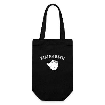 Zimbabwe Vintage carte Zimbabwe Zimbabwéen - Sac à bouteille - noir - Devant