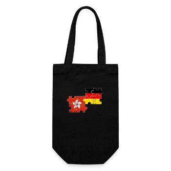 Hong Kong Germany Vintage Flag Hong Kong - Gift Bag for Bottles - black - Front