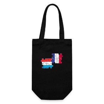 Luxembourg France Vintage Flag Luxembourgeois - Sac à bouteille - noir - Devant
