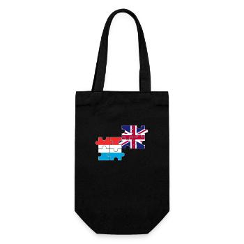 Luxembourg Drapeau du Royaume-Uni Luxembourgeois britannique - Sac à bouteille - noir - Devant