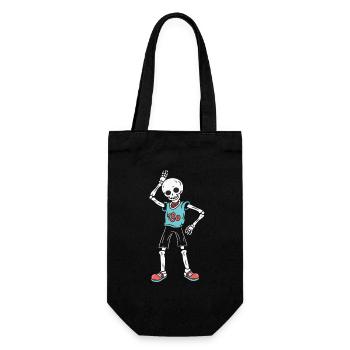 Cool Drôle Squelette - Sac à bouteille - noir - Devant