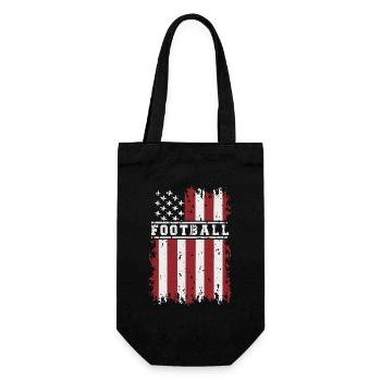 FOOTBALL AMÉRICAIN Amérique USA Grunge drapeau - Sac à bouteille - noir - Devant
