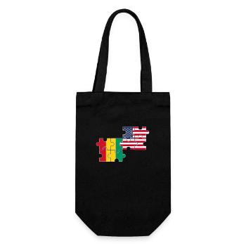 Guinée USA Drapeau Guinée américaine - Sac à bouteille - noir - Devant