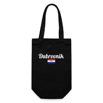 Dubrovnik, Croatie, Drapeau croate, Croatie - Sac à bouteille - noir - Devant