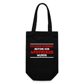 Apotheker Spruch Beruf Lustiges Apotheker Geschenk - Geschenkbeutel für Flaschen - Schwarz - Vorne
