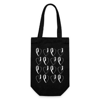 Imprimé numéro12. - Sac à bouteille - noir - Devant