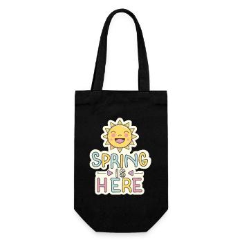 Printemps Le printemps est là, les fleurs du soleil - Sac à bouteille - noir - Devant