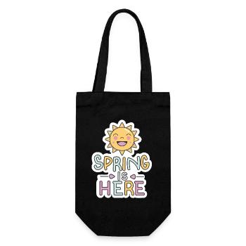 Printemps Le printemps est là, les fleurs du soleil - Sac à bouteille - noir - Devant
