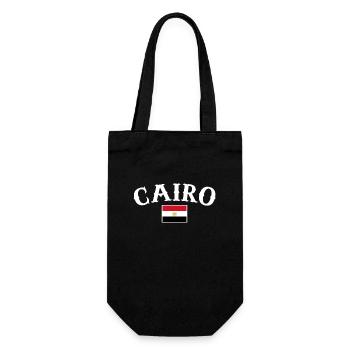 Cairo Egypt Egyptian Flag Egyptian - Gift Bag for Bottles - black - Front