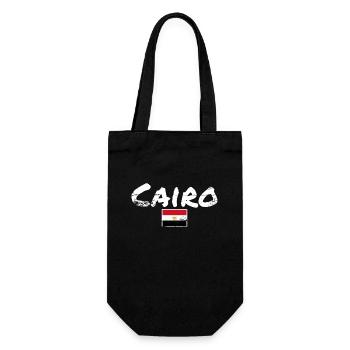 Le Caire Vintage Egypte Egypte Egypte Drapeau Egyptien Egyptien - Sac à bouteille - noir - Devant