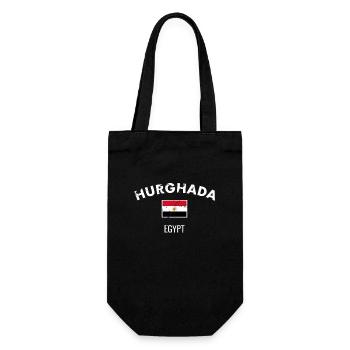 Hurghada Vintage Egypt Egyptian Flag Egyptian - Gift Bag for Bottles - black - Front