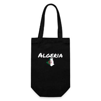 Carte de l’Algérie Algérie Drapeau algérien - Sac à bouteille - noir - Devant