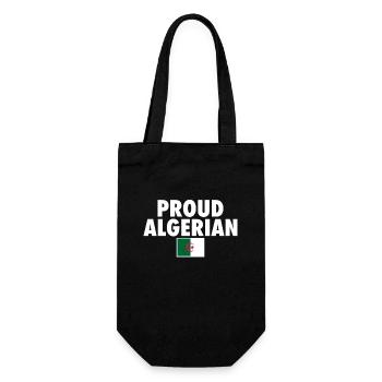 Proud Algerian Algeria Algerian Flag Algerian - Gift Bag for Bottles - black - Front