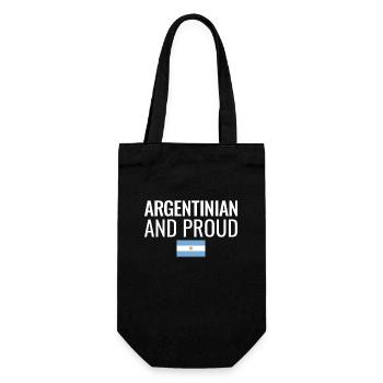 Drapeau argentin et fier de l’Argentine - Sac à bouteille - noir - Devant
