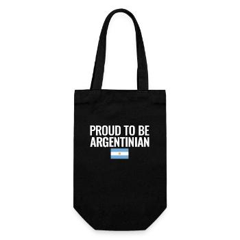 Fier d’être le drapeau argentin de l’Argentine - Sac à bouteille - noir - Devant