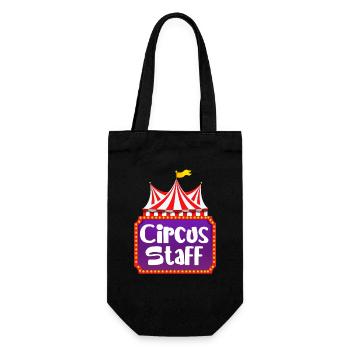 Circus Staff Birthday Party Carnival Theme - Gift Bag for Bottles - black - Front