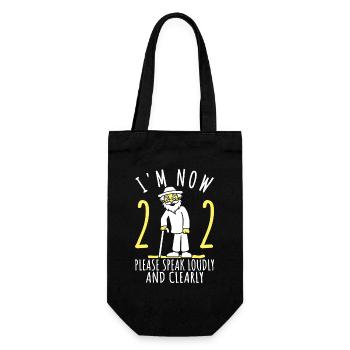 22nd birthday 22er 22nd I'm 22 years old now - Gift Bag for Bottles - black - Front