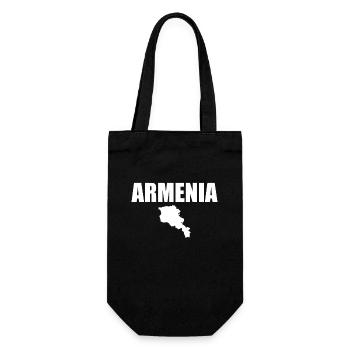 Armenia Map Armenia Armenians - Gift Bag for Bottles - black - Front