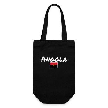 Angola Vintage Angolan Flag Angolan - Gift Bag for Bottles - black - Front