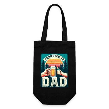 Expectant Dad loading Future Dad - Gift Bag for Bottles - black - Front