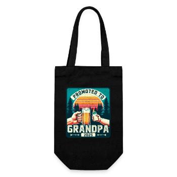 Futur grand-père 2025 chargement futur grand-père - Sac à bouteille - noir - Devant