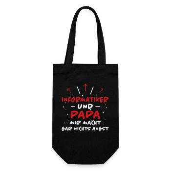 Informatiker Spruch Lustige Programmierer Geschenk - Geschenkbeutel für Flaschen - Schwarz - Vorne