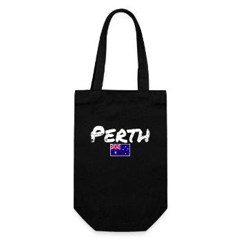 Perth Australie Vintage drapeau australien - Sac à bouteille - noir - Devant