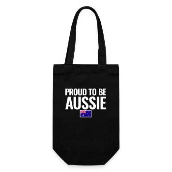 Fier d’être australien Australie Drapeau australien - Sac à bouteille - noir - Devant
