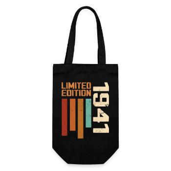 Vintage 1941 Retro 1941 Birthday Gift - Gift Bag for Bottles - black - Front